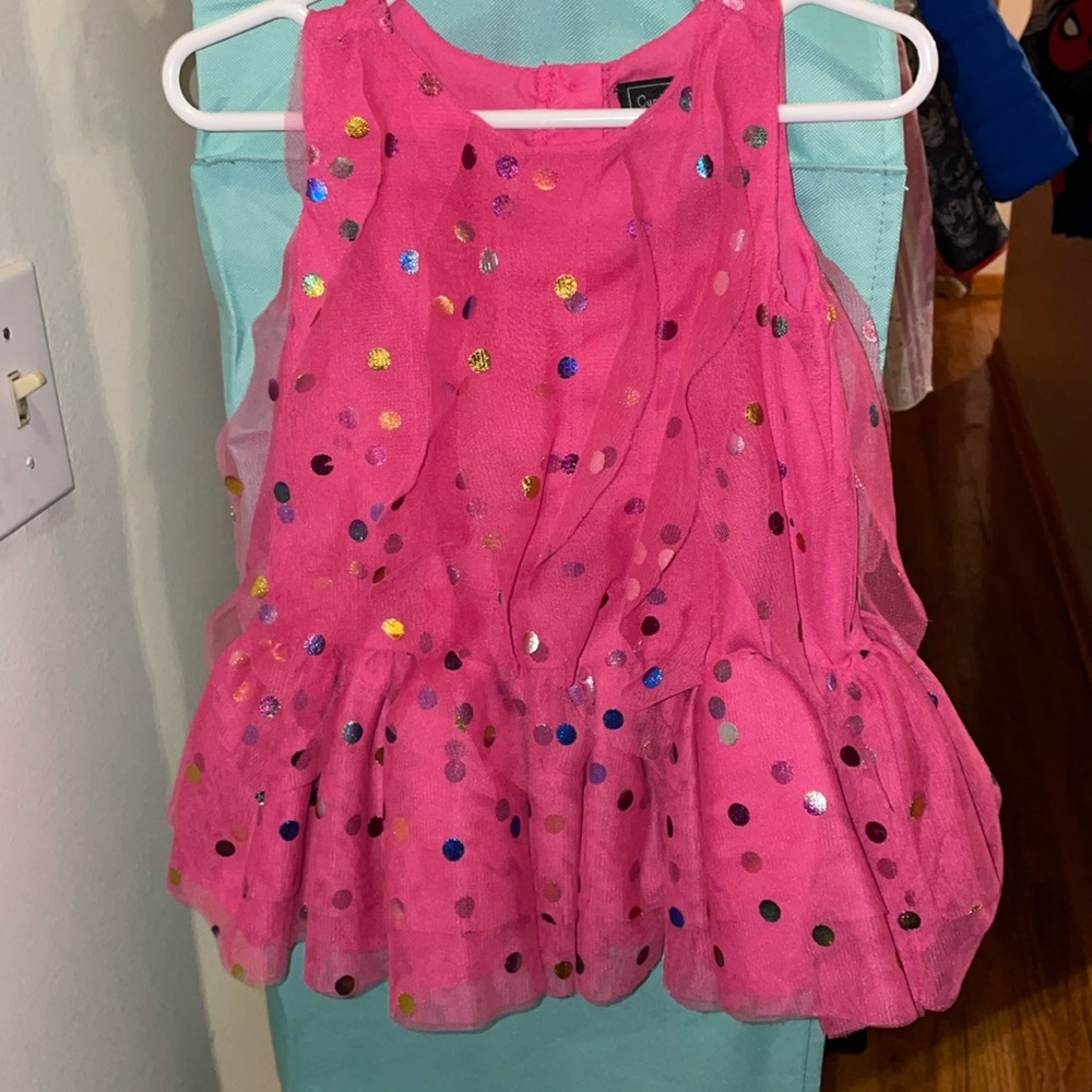 Cynthia Rowley 12 month pink polka dot dress NWOT